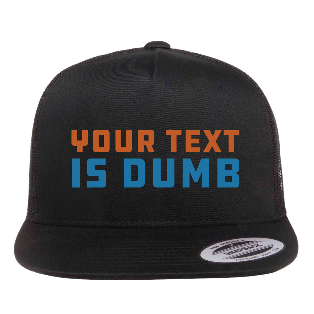 Yupoong 6006 Flat Bill Snapback